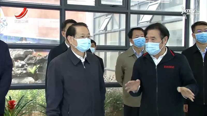 江西省省委書(shū)記易煉紅一行蒞臨百勝智能調(diào)研指導(dǎo)