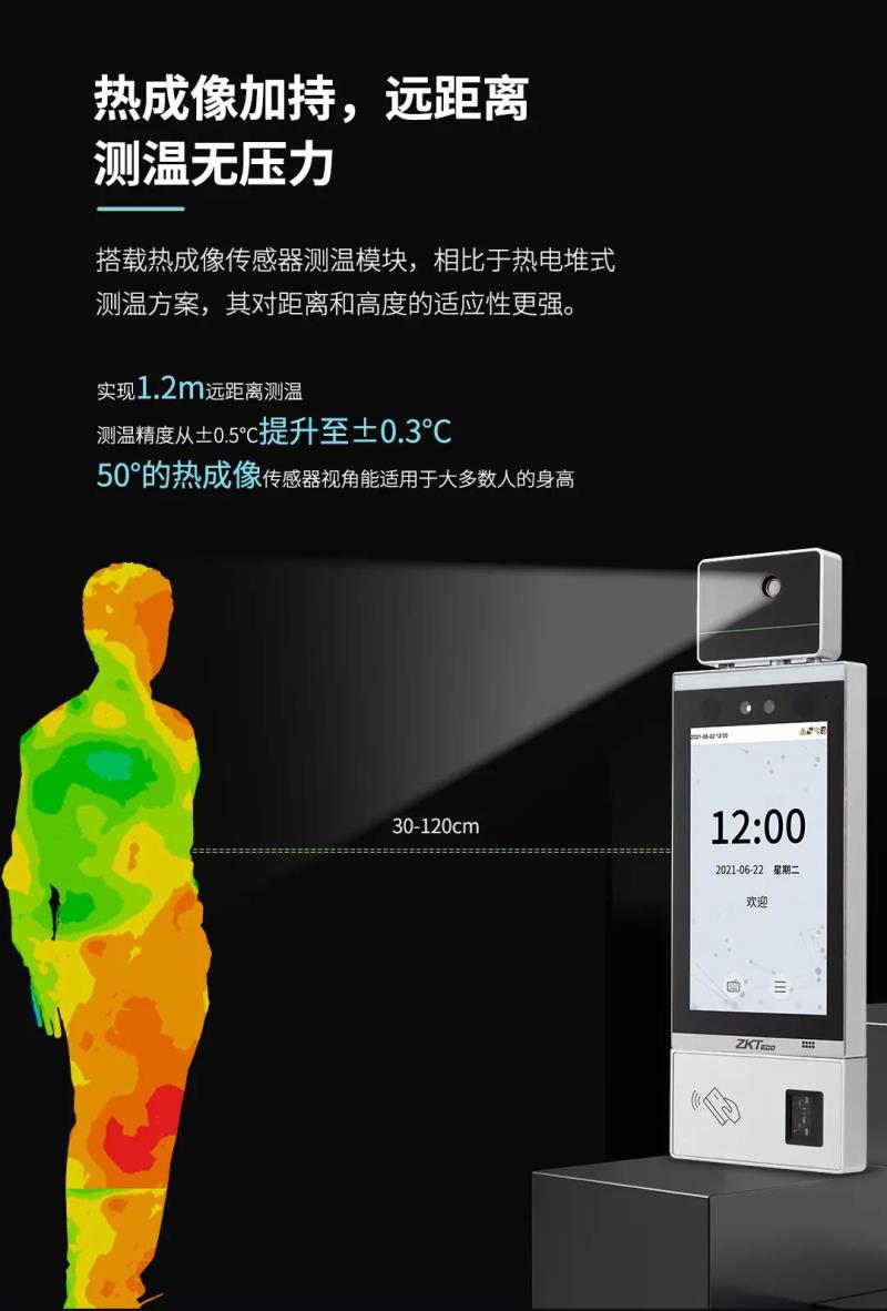非接觸感知體驗(yàn)！測(cè)溫通行快人一步