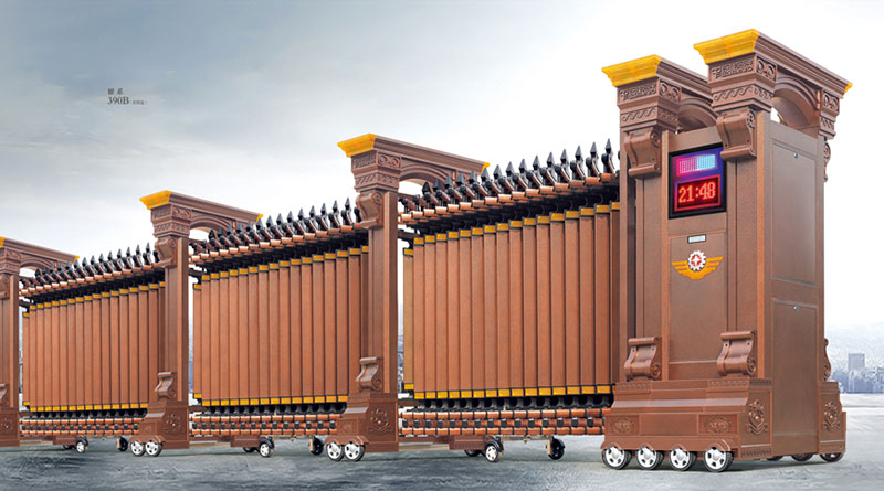 耀系390B(古銅金)鋁合金伸縮門(mén)