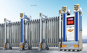 精鋼門(mén)G396A不銹鋼伸縮門(mén)