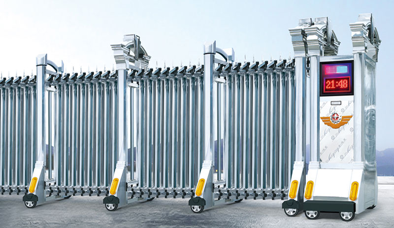 精鋼門G330B不銹鋼伸縮門