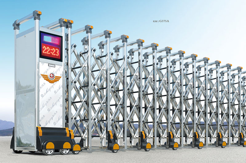 精鋼門(mén)G375A不銹鋼伸縮門(mén)