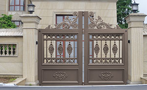 電動(dòng)折疊門 - 智能懸折門938-B5（淺咖）