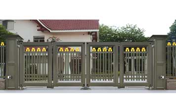 電動折疊門 - 智能懸折門938-B9（深咖）