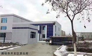 廊坊市開發(fā)區(qū)派出所伸縮門工程案例