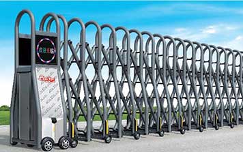 鋁材曲美1號電動伸縮門