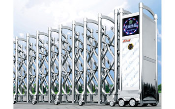 不銹鋼伸縮門 - 不銹鋼38電動伸縮門