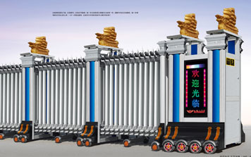 電動(dòng)伸縮門 - 一帆風(fēng)順006(雙排)伸縮門