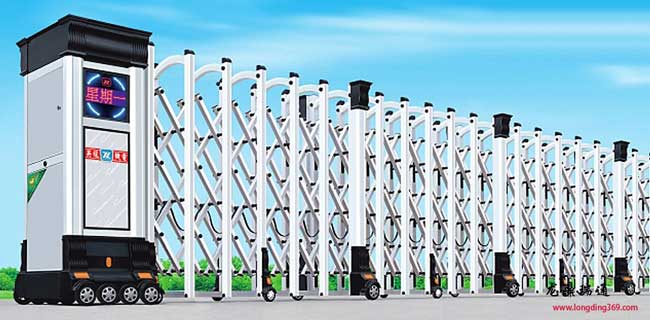 鋁合金電動(dòng)伸縮門銀色LD-182