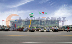 山東壽光國(guó)際會(huì)展中心旗桿案例 - 中出網(wǎng)-智能出入口與停車充電門戶