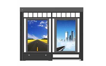 人行通道有軌平移廣告門