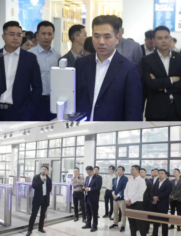 公司陪同人員向江西省委、省青年企業(yè)家協(xié)會(huì)嘉賓展示、講解了百勝城市級(jí)智慧停車解決方案的落地、應(yīng)用