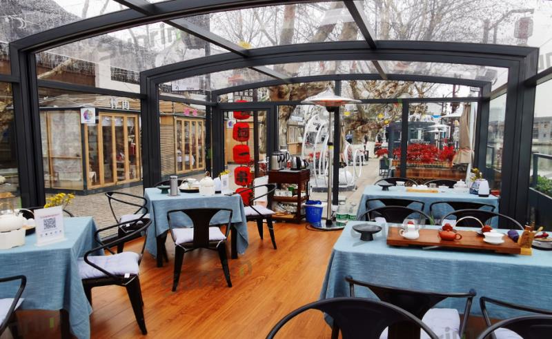 景區(qū)步行街戶外咖啡店移動(dòng)陽光房