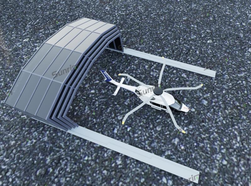 直升機(jī)電動(dòng)停機(jī)庫(kù)