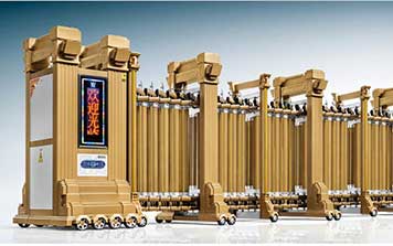 門之神KS188（金色）鋅鋁合金電動(dòng)伸縮門