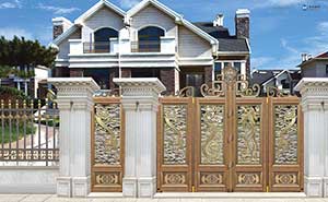 鋁藝大門(mén) - 龍鳳呈祥（折疊門(mén)）NB-961