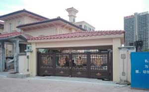 海南三亞私人別墅NB985鋁藝門 - 中出網-智能出入口與停車充電門戶