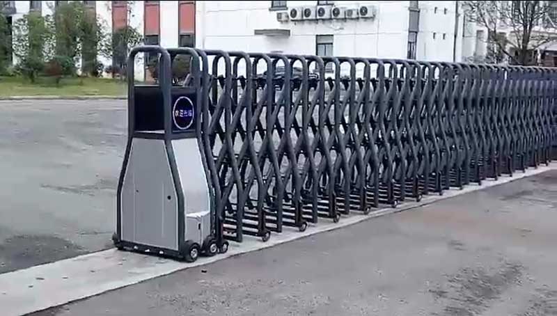 張家港歐思瑞機械智能安全伸縮平移門工程案例 - 中出網(wǎng)-智能出入口與停車充電門戶