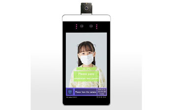 英文版溫度檢測人臉識別終端A款