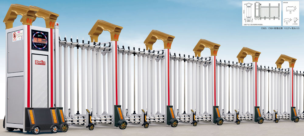 FGL-C923鋁合金伸縮門