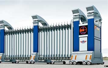 精鋼門G608A電動伸縮門