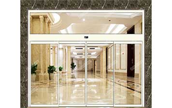 純白鋁型材自動門JH-13