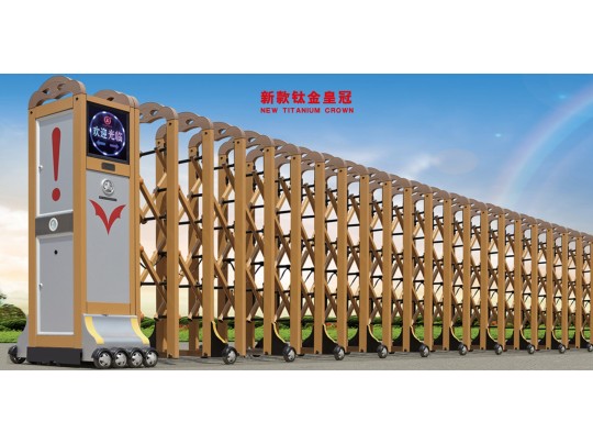 新款鈦金皇冠電動伸縮門