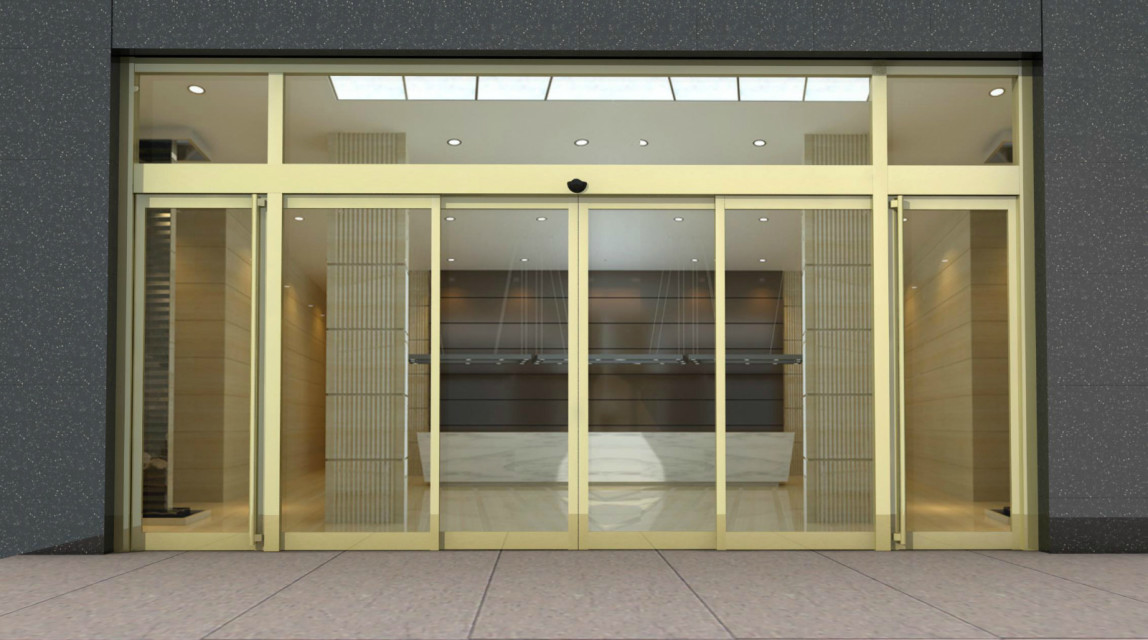 鈦金包框自動感應(yīng)門