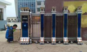 榆中縣水調(diào)工程伸縮門案例