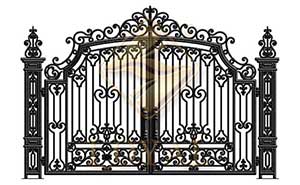 時尚鐵藝庭院大門