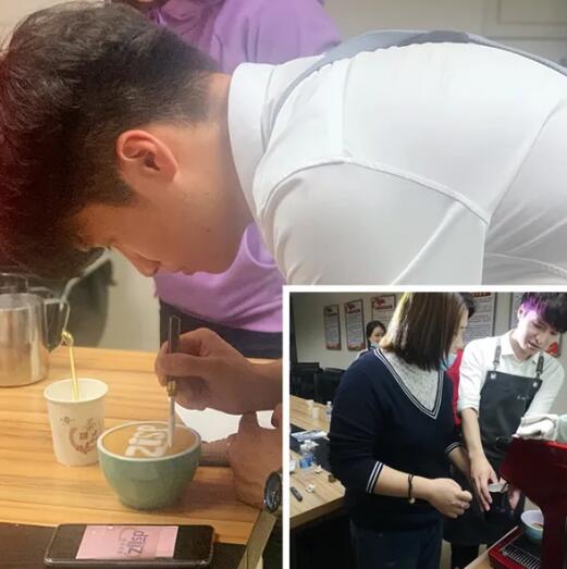 陽光帥氣的咖啡師