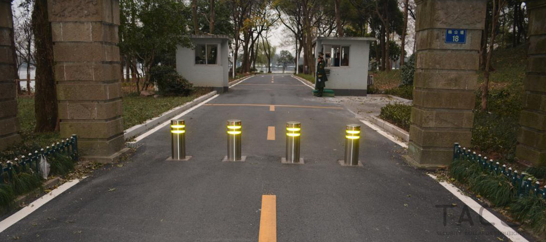 杭州西湖國賓館升降柱案例 - 中出網(wǎng)-智能出入口與停車充電門戶