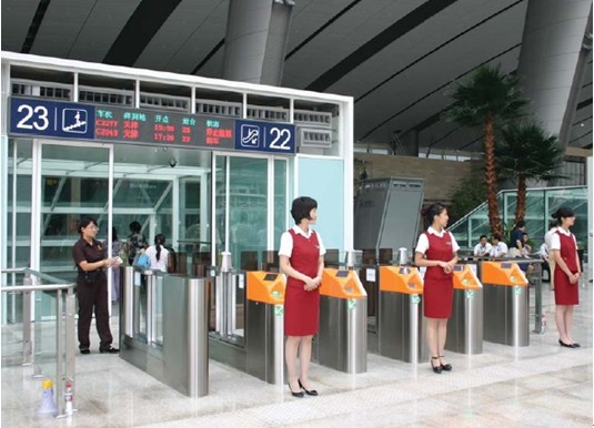 京津城際高鐵通道閘案例 - 中出網(wǎng)-智能出入口與停車充電門戶