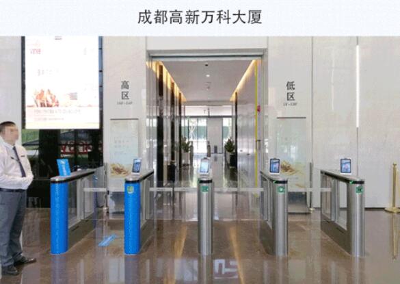 西莫羅成都高新萬(wàn)科大廈通道閘案例