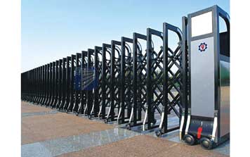 電動伸縮門 - 學(xué)校電動伸縮門