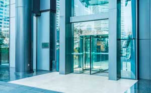 上海東亞銀行大廈旋轉(zhuǎn)門(mén)案例 - 中出網(wǎng)-智能出入口與停車(chē)充電門(mén)戶