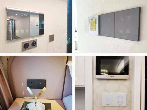 狄耐克智能家居項目現(xiàn)場安裝圖（部分）