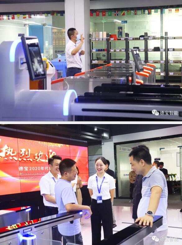 國內銷售事業(yè)部副總王總帶領大家參觀公司