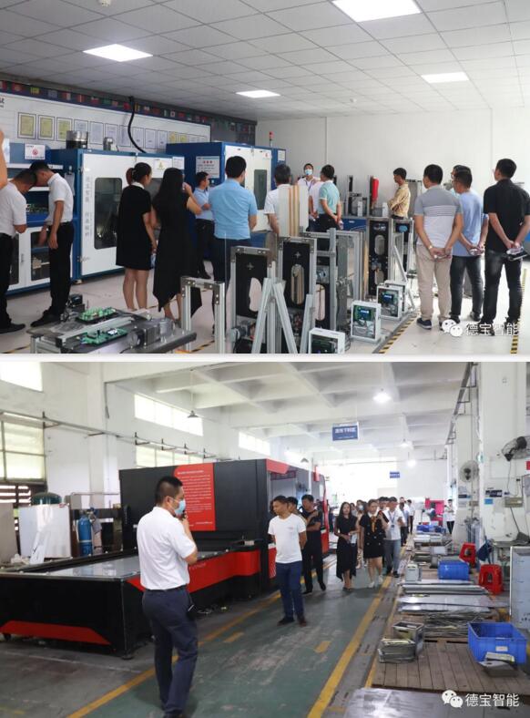 國內銷售事業(yè)部副總王總帶領大家參觀了公司