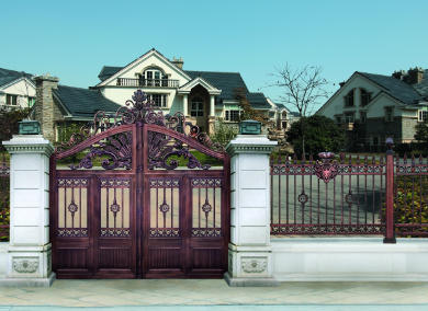 庭院大門-HYL908-紅-效果圖
