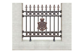 WL-19101護欄（名流銀咖+藝術(shù)淺紅）