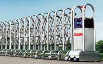 不銹鋼伸縮門 - JXD-2094-塔型網(wǎng)花伸縮門