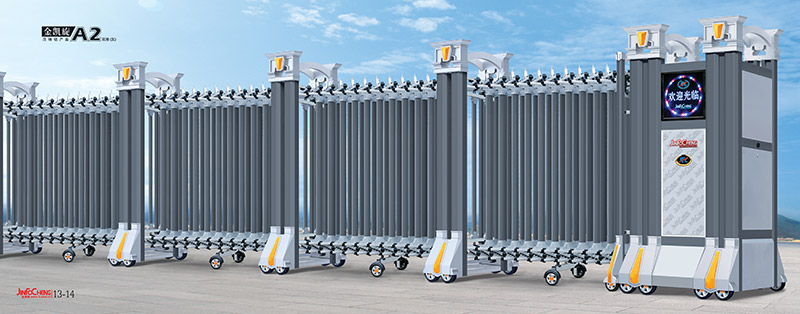 鋁合金伸縮門 - 金凱旋A2單排（灰）