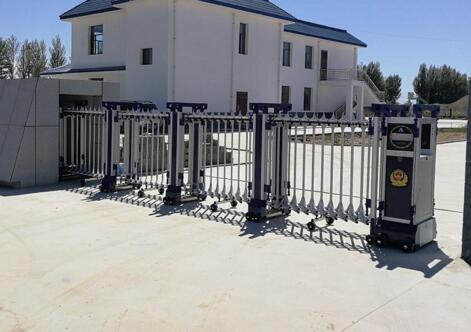 石家莊出安智能電動伸縮門成功落地正基九宸