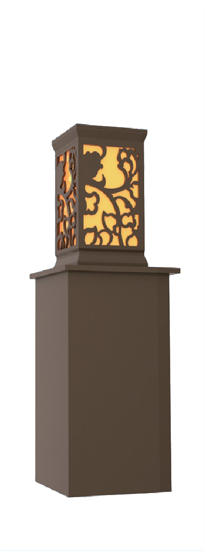 景觀燈箱型升降柱