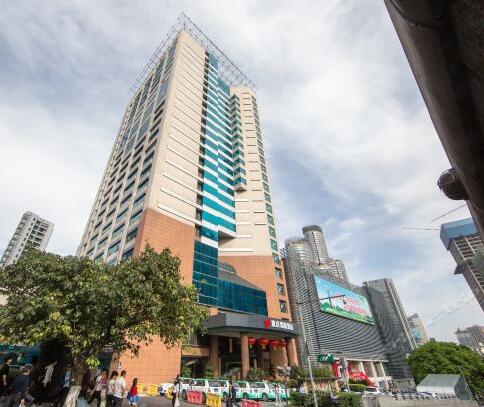 重慶出安智能道閘點綴重慶國航飯店  