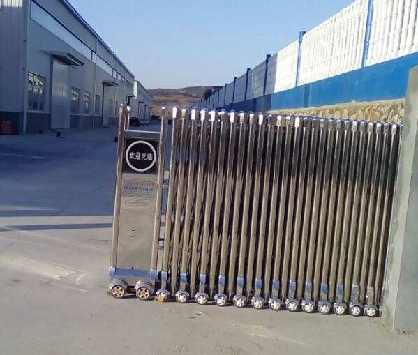 喜迎青島出安智能電動伸縮門進(jìn)駐青島中銳聚合公司