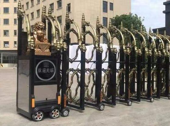 寧波出安智能伸縮門閃亮在寧波肯特學(xué)校大門口展翅翱翔