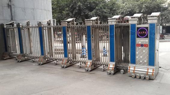 寧波海曙菁華雙預(yù)培訓(xùn)學(xué)校采購(gòu)寧波出安智能電動(dòng)伸縮門