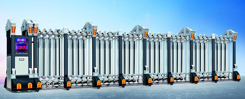 鄭州出安智能伸縮門為九龍城大門口添上色彩